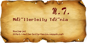 Müllerleily Ténia névjegykártya